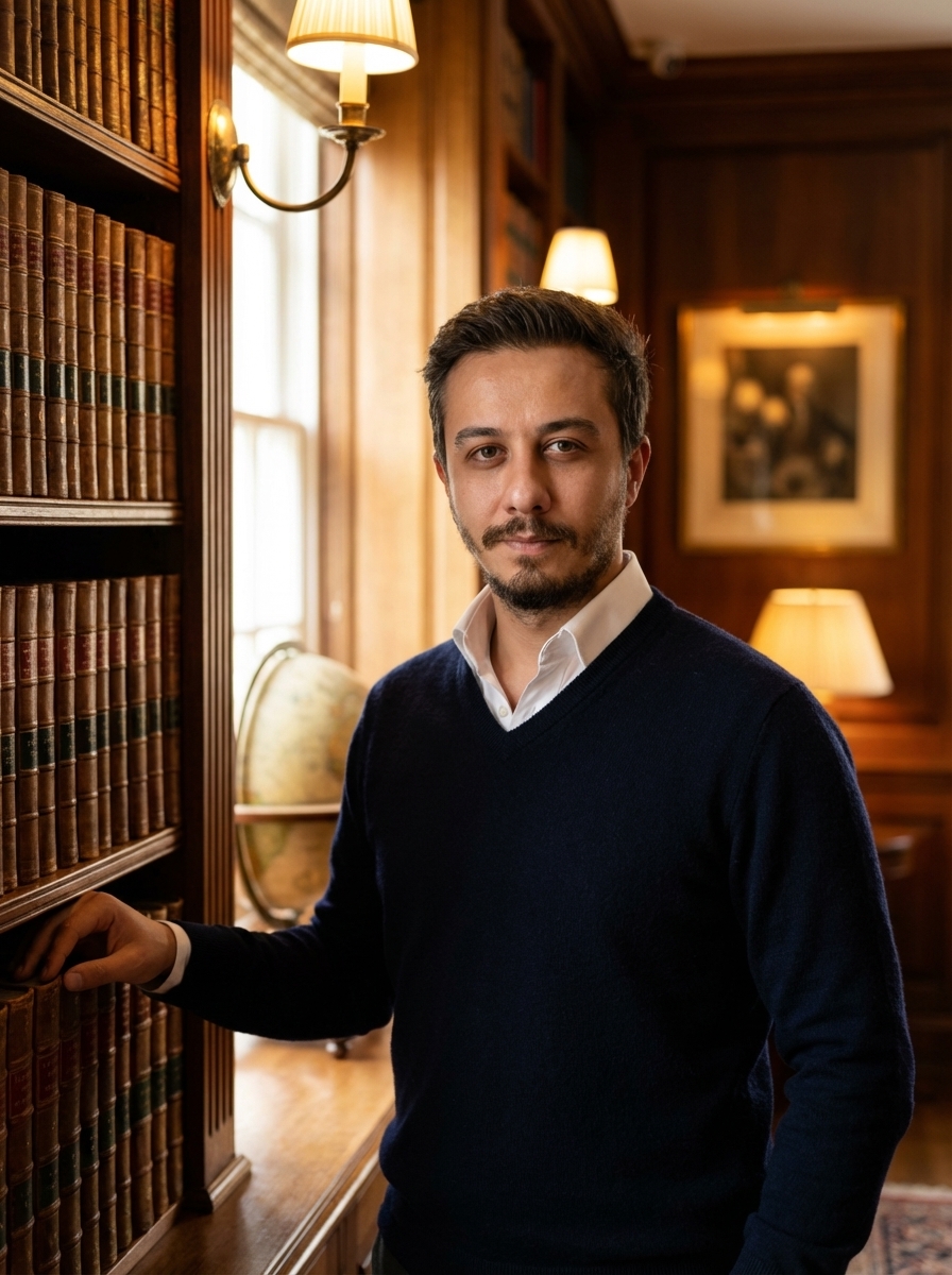 Executive Library Headshot free prompt | Free AI Photo Prompt | PROMPTIEX