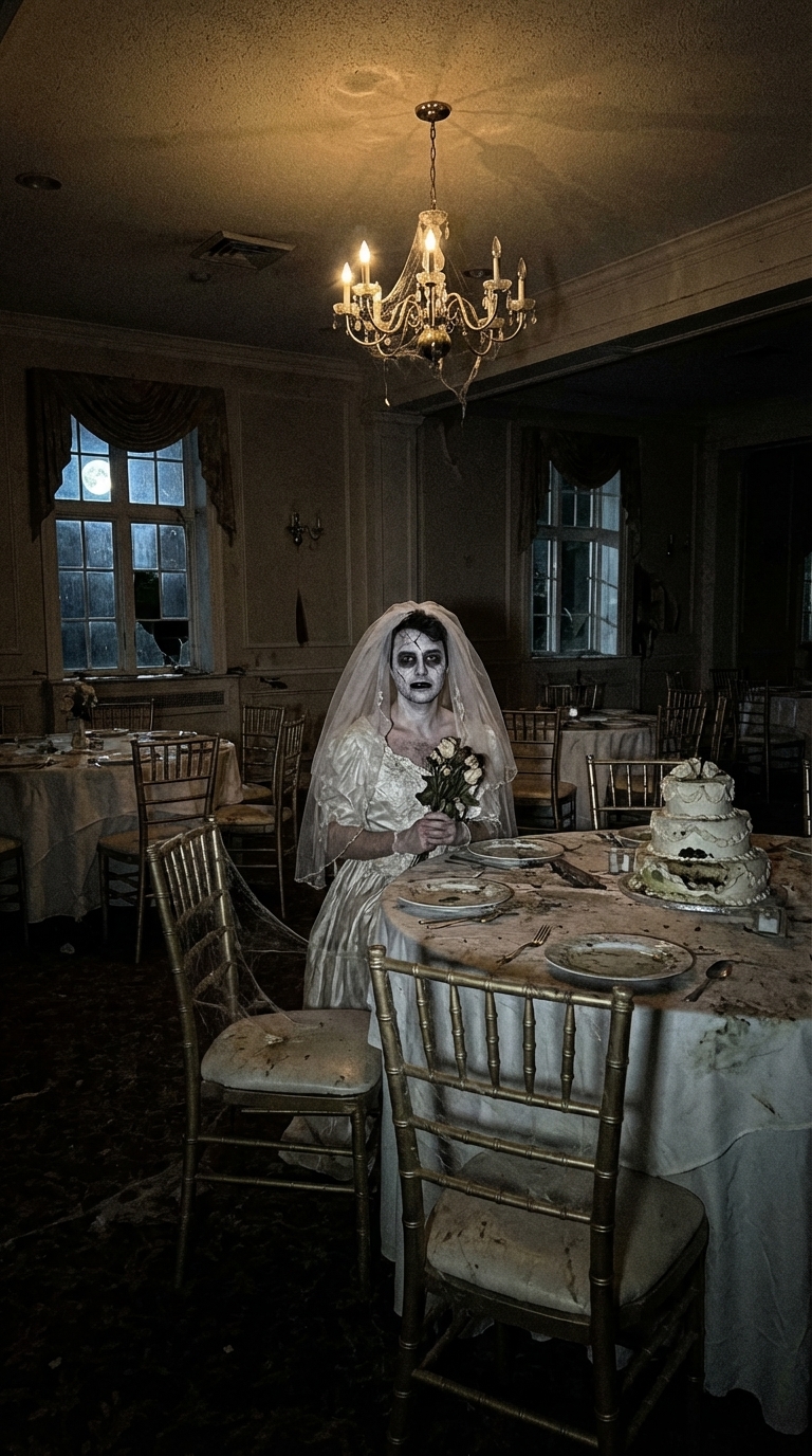 Cursed Bride character reference horror prompt