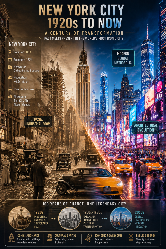 New York time transition prompt - ChatGPT image prompt example
