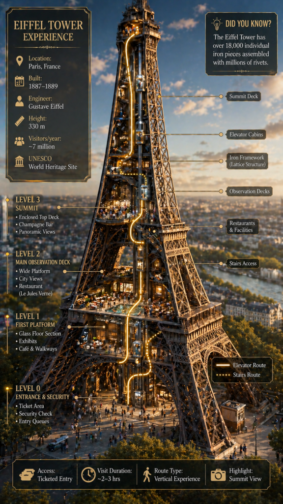 Eiffel Tower cutaway prompt - ChatGPT image prompt example