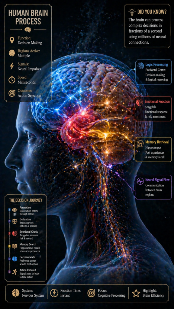 Brain decision making prompt - ChatGPT image prompt example